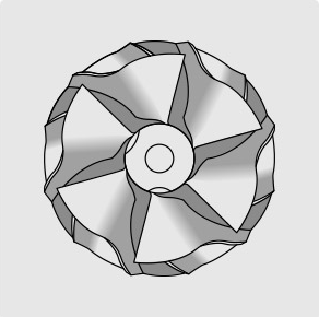 Roue compresseur neuve Steler -  2.0 TD 115cv, 136cv, 132cv, 1.8 D 60cv, 1.8 TDID 75cv, 2.0 TDCI 115cv, 90cv, 2.0 DI 115cv, 90cv, 2.0 TDDI 90cv, 75cv, 100cv, 85cv, 2.5 D 77cv, 80cv, 100cv, 2.5 TD 80cv, 77cv, 100cv, 83cv, 2.5 CRDI 16V 140cv, 2.5 CRDI 140cv