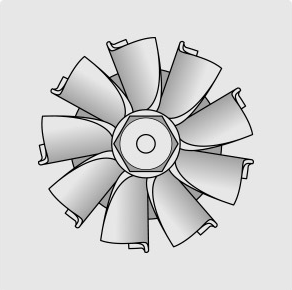 Turbine Compresseur neuve Steler -  1.8 TD 73cv, 84cv, 90cv, 1.9 TD 75cv, 1.7 TD 90cv, 79cv, 78cv, 1.8 TRD 90cv, 2.3 TD 100cv, 101cv, 1.6 TD 70cv, 68cv, 80cv, 60cv, 2.5 TDI 88cv, 102cv